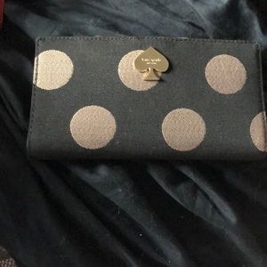 Kate Spade polka dot wallet